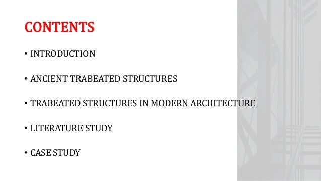 Trabeated structures