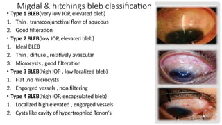 Blebs Types trabeculectomy for Ophthalmology residents.pptx