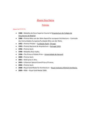 Bibliografia …………………………………………………………………………………………….Pág. 16 INTRODUÇÃOO nosso tema é os “Portugueses que se destacaram nos últimos 100 anos.”O nosso subtema é “Cristiano Ronaldo, Beatriz Costa e Álvaro Siza Vieira.”O que nós pretendemos com este trabalho é que os nossos colegas e nós fiquemos a saber mais sobre estes artistas, sobre como iniciaram as suas carreiras até à actualidade.Resolvemos começar por pesquisar a vida do “Cristiano Ronaldo”, “Beatriz Costa” e também “Álvaro Siza Vieira”. Em todos eles as suas vidas são interessantes e fascinantes, com episódios bons e maus.Beatriz costaCarreiraEstreou-se no teatro de revista aos quinze anos, como corista em “Chá e Torradas” em 1923, no Éden Teatro. No ano seguinte, em 1924, actua pela primeira vez no Teatro Maria Vitória (Parque Mayer) na revista Rés Vês, após o que ingressa na companhia do Teatro Avenida estreando-se, no mesmo ano, no Rio de Janeiro onde é felicitada pela imprensa e pelos espectadores, nomeadamente nas revistas Fado Corrido e Tiro ao alvo.De regresso a Lisboa em 1925 ocupa um lugar de destaque ao lado de Nascimento Fernandes em “Ditosa Pátria”, no Teatro da Trindade. Em Agosto do mesmo ano a Companhia do Trindade segue para o Porto apresentando-se no Sá da Banheira e Beatriz faz a sua primeira ida como artista à cidade invicta.Em Outubro de 1927 integra uma companhia de operetas sediada no Teatro São Luiz. De regresso à revista, passa pelos teatros Éden e Maria Vitória nas revistas Foz Trot, Malmequer, Olarila, Revista de Lisboa e Sete e meioEm 1927, traduzindo uma moda cinéfila, aparece pela primeira vez de franja e estreia-se no cinema em papéis episódicos de filmes de Rino Lupo – “O diabo em Lisboa” – e, ainda no mesmo ano, havia dançado um tango em “Fátima Milagrosa”, ao lado de Manoel de Oliveira.Passou pelo Teatro Apolo, transferindo-se depois com a companhia de Eva Stachino para o Trindade. Aí fez “Pó de Maio”, onde conheceu o maior êxito de popularidade com o celebrado número “D. China” e “Sr. Pires” ao lado de Álvaro Pereira.Na sua segunda digressão ao Brasil em 1929, com a companhia de Eva Stachino, ao Rio de Janeiro, foi recebida sobre as mais efusivas manifestações e relembrada a sua revelação como actriz nos órgãos de imprensa da América do Sul.Após breve incursão aos palcos de São Paulo, Beatriz é convidada por Procópio Ferreira, comediante de relevo no Teatro Brasileiro, para ficar a trabalhar no Rio de Janeiro integrando o elenco da sua companhia de comédias, mas esta foi recusada.De volta ao continente, e ainda neste ano, Beatriz Costa aparece no documentário “Memória de uma Actriz”.Em 1930 participa no filme “Lisboa”, Crónica Anedótica, de Leitão de Barros. Em Dezembro deste ano, durante a visita de Ressano Garcia, gerente da Paramount em Lisboa, recebe um convite de Blumenthal e San Martin para um contrato muito vantajoso para o papel da protagonista de “A minha noite de Núpcias”, o terceiro fonofilme em Português, a realizar-se em França.Recebendo sempre provas de apreço desde o pessoal dos estúdios à mais considerada vedeta destaca das suas colegas estrangeiras Olga Tsehekova e Camila Horn.Deixa a companhia e é contratada por Corina Freire para participar no êxitos de revistas como A bola, o Pato marreco e o Mexilhão ou Pirilau.Numa ida a Espanha, a convite da Casa da Imprensa de Badajoz para uma festa no Teatro Lopez Ayola, obteve estrondoso êxito ao representar “Burrié”, sendo homenageada juntamente com os outros artistas portugueses que a acompanhavam (Amarante e Nascimento Fernandes).Em 1933 a sua imagem imortalizava o filme “A canção de Lisboa”, de Cotinelli Telmo, ao lado de António Silva e Vasco Santana, e em 1936, ao participar na revista Arre Burro.Em 1937 Beatriz ganha, ao lado de Vasco Santana, os votos de preferência dos cinéfilos portugueses e são eleitos príncipes do cinema português, protagonizando em 1939 “A aldeia da Roupa Branca”, de Chianca de Garcia, aquele que seria o seu último filme.Neste mesmo ano, Beatriz Costa aceitou novo convite para o Brasil para uma temporada que se prolongou por 10 anos, a que se chamou os melhores anos da sua vida. Quase sempre actuou no Casino Urca, no Rio de Janeiro, desde os tempos da peça “Tiro-Liro-Liro”, até ao final da década, altura do seu único casamento em 1947, com Edmundo Gregorian, de quem se divorciou dois anos depois.Em 1949, regressa aos palcos de Lisboa para uma revista no Teatro Avenida, cujo título diz tudo sobre o mito que continuava a ser: Ela aí está! E, aos 41 anos, repetiu os êxitos de há 20 anos atrás.Ainda apareceu em Lisboa em revistas de sucesso como Com Jeito vai, mas em 1960 despediu-se dos palcos em “Está bonita a Brincadeira”.É a partir da década de 1960 que começa a viajar por todo o mundo, assistindo os festivais de teatro, de Ocidente a Oriente. Conheceu personalidades como Salvador Dali, Pablo Picasso, Sophia Loren, Greta Garbo, Edith Piaf ou o Rei Hassan II, de Marrocos.  Depois da revolução dos Cravos começou a publicar livros sobre a sua espantosa vida, aconselhada e incentivada por Tomás Ribeiro Colaço. Ela que aprendera a ler aos 13 anos de idade e sozinha, seguindo a sua ambição de saber, começou a sua alfabetização à mesa do café “A brasileira”, por figuras como Almada Negreiros, Gualdino Gomes, Aquilino Ribeiro, Vitorino Nemésio, entre outros.Após o seu reaparecimento num espectáculo da Casa da Imprensa que decorreu no Coliseu dos Recreios foi sistematicamente solicitada pelos órgãos de comunicação social e espantou-se com as óptimas reacções do público leitor em relação do público leitor em relação a essa outra faceta da sua vida – escrever.Em 1977 é editado pela Emi-Valentim de Carvalho um álbum que compila vários dos seus sucessos musicais e que em 1996 seria reeditado com o título “Grande Marcha de Lisboa” na colecção Caravela da mesma editora. Apesar das muitas propostas para regressar aos palcos preferiu ficar longe deles por considerar o teatro de revista muito diferente do que era, por estar decadente.Muitos foram também os convites para programas de televisão e, de facto, viria a participar como membro de júri no concurso “Prata da Casa” (pretendia lançar jovens para o mundo do espectáculo.Morreu na manhã de 15 de Abril de 1996, aos 88 anos, num quarto do 6º andar do Hotel Tivoli (Lisboa).Em 2007, por ocasião dos 100 anos do seu nascimento, o Museu Municipal Raul de Almeida, de Mafra, assinalou a data com uma exposição existindo ainda neste concelho o Cine-Teatro com o seu nome e o Museu Popular Beatriz Costa, na Malveira.           Filmografia1926 – “O diabo em Lisboa”, de Rino Lupo;