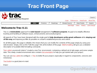 Trac Front Page 