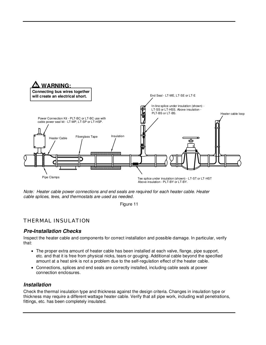 Trace Heating Cables Self Regulating Installation Manual