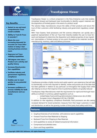 Trace Express Data Sheet | PDF | Logistics | Business