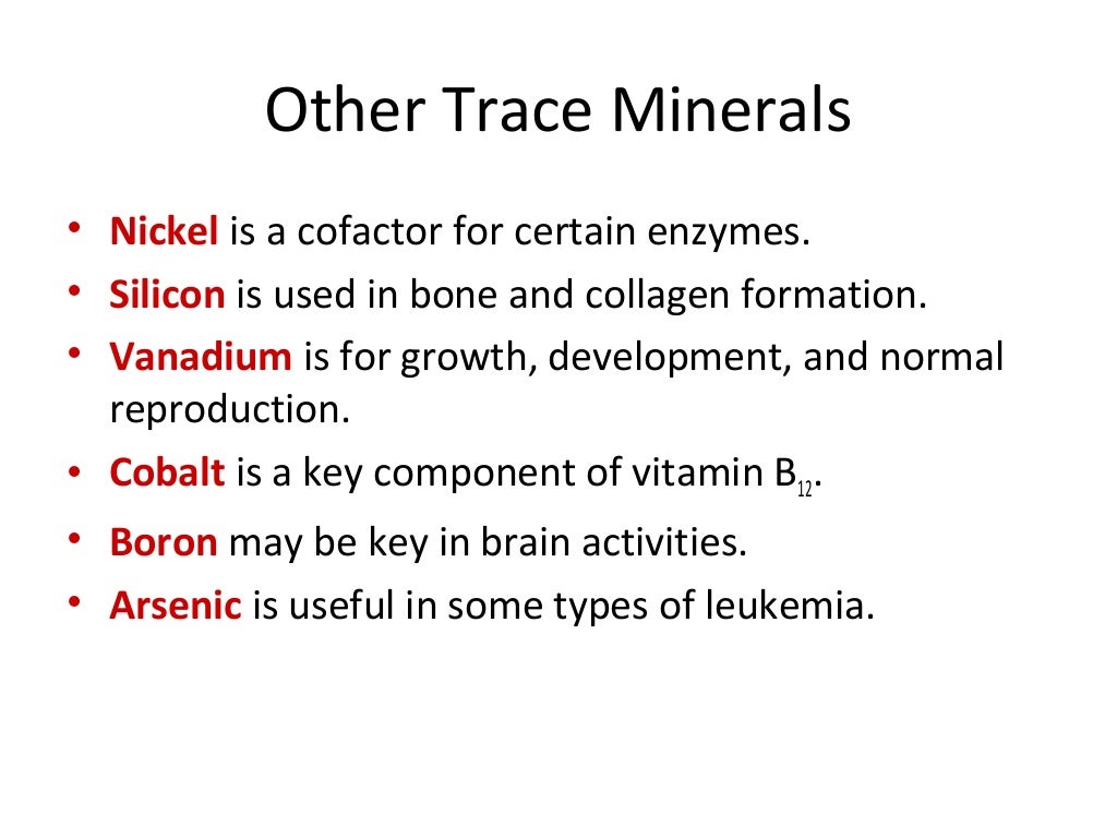Trace minerals