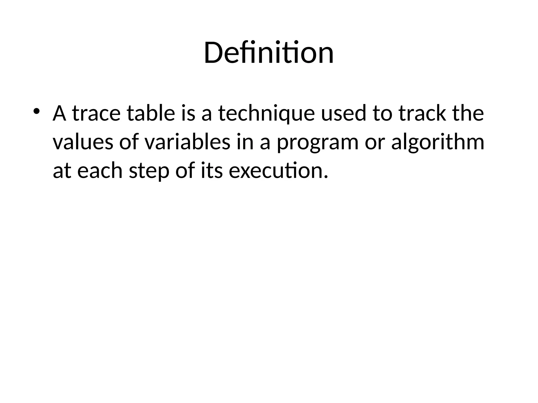 Trace in python Tables_Presentation.pptx