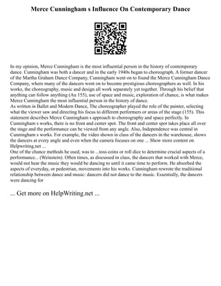 Merce Chance Method Tracey-AnneS Blog Third Person Omniscient Writing | PDF