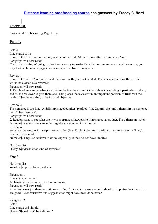 Relevant coursework examples picture