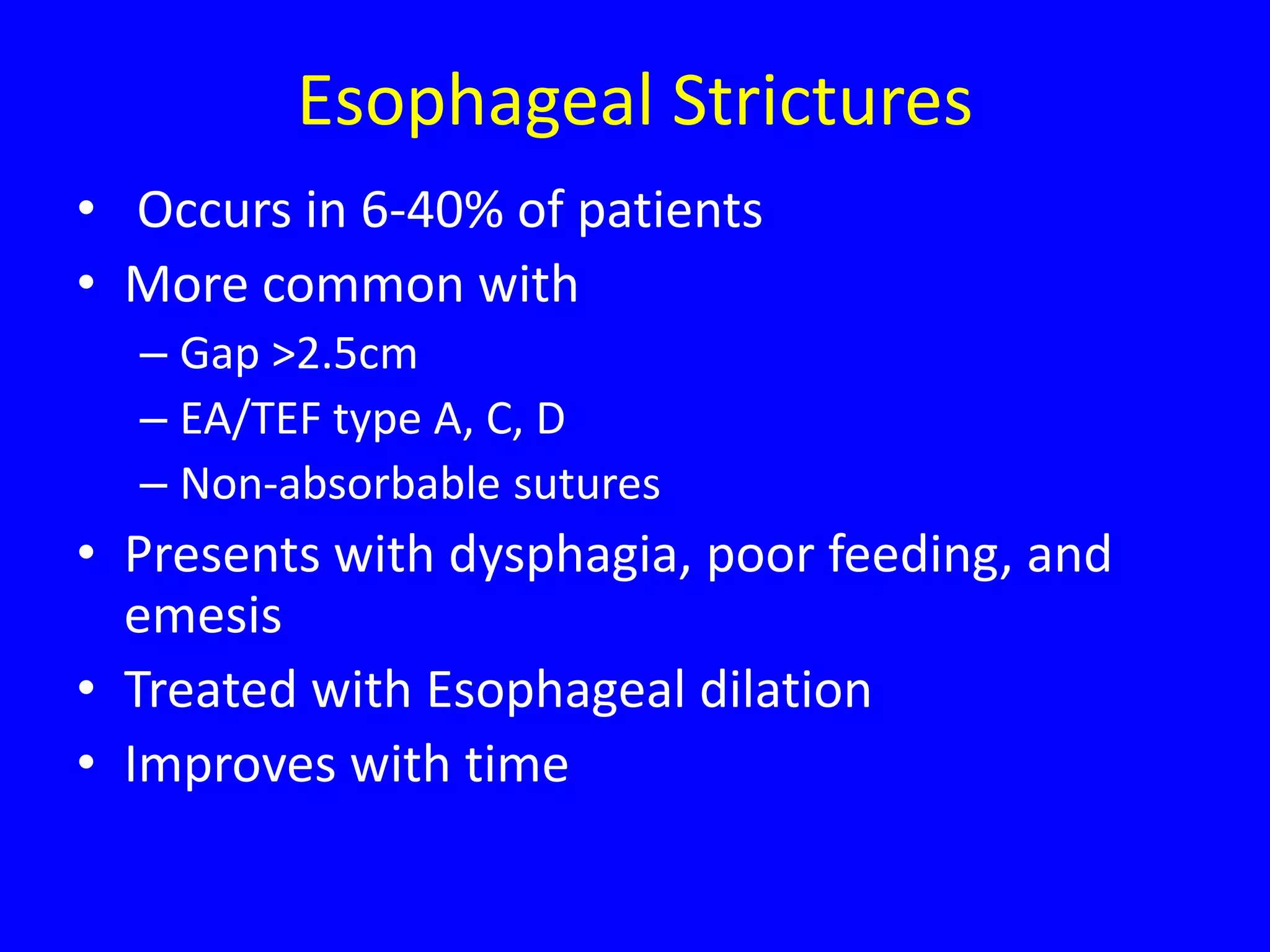 Anesthesia for Tracheoesophageal fistula PPT