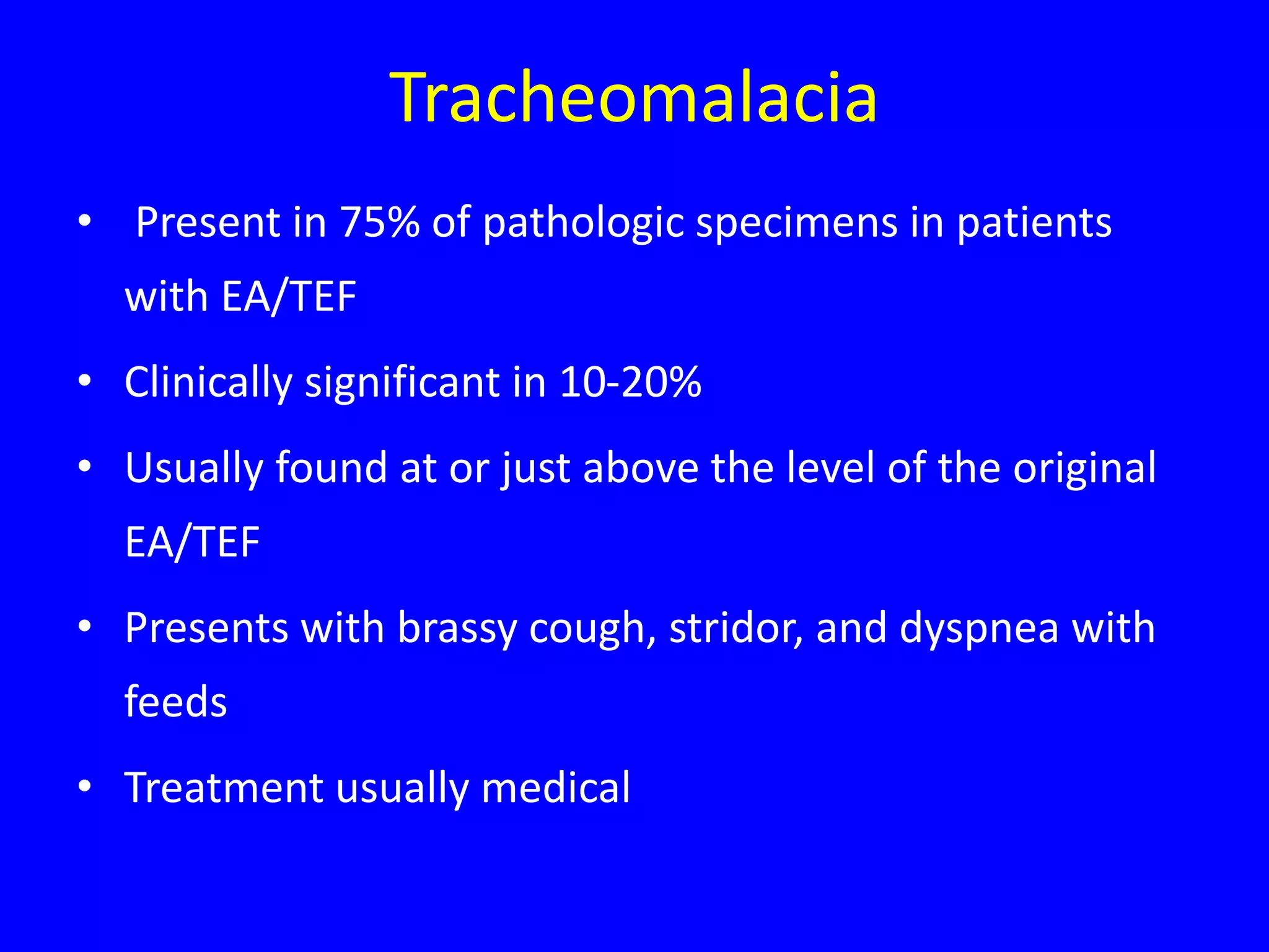 Anesthesia for Tracheoesophageal fistula