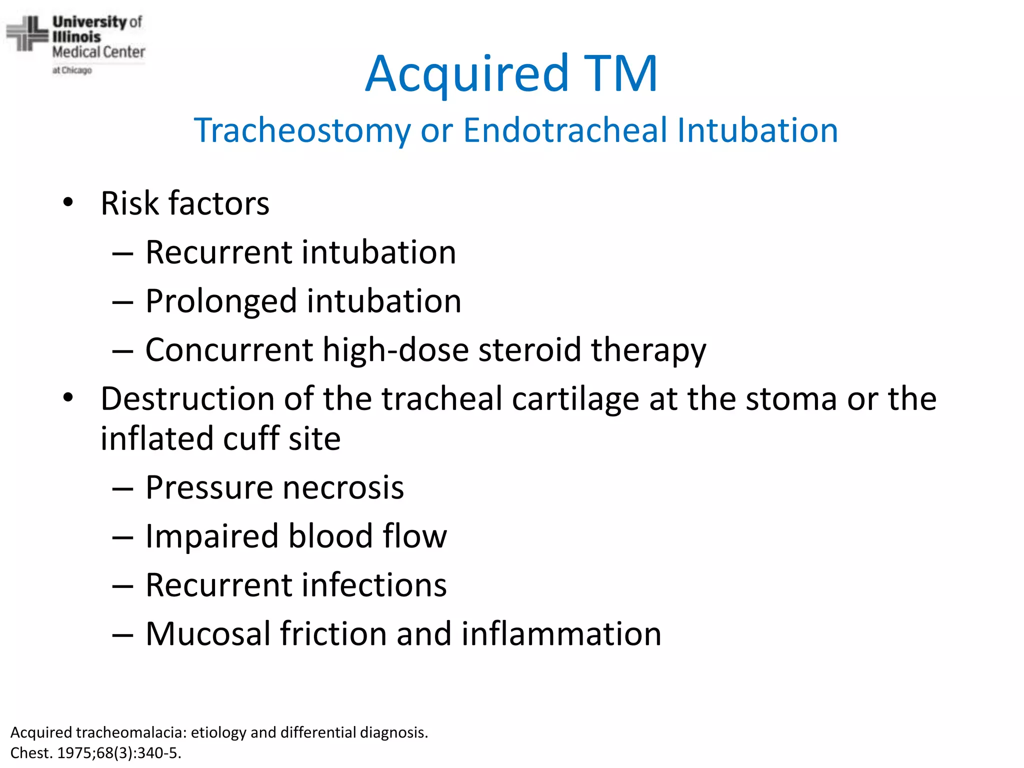 Dynamic Central Airway Obstruction Tracheomalacia