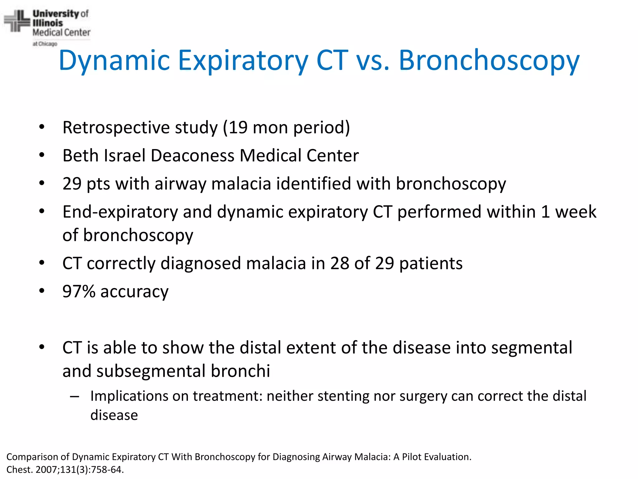 Dynamic Central Airway Obstruction Tracheomalacia