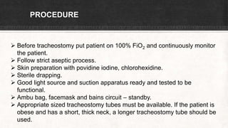 Tracheostomy | PPTX