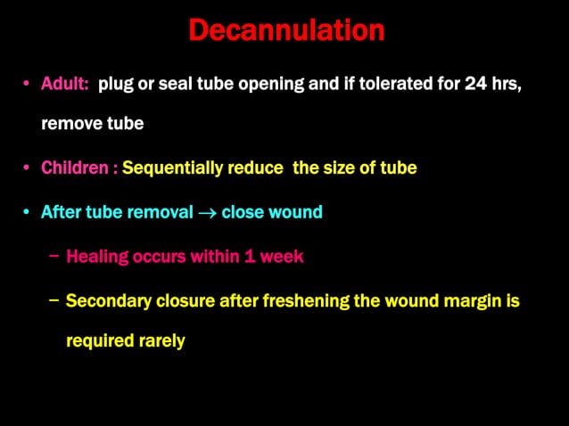 Tracheostomy: History, definition, indications, procedure ...