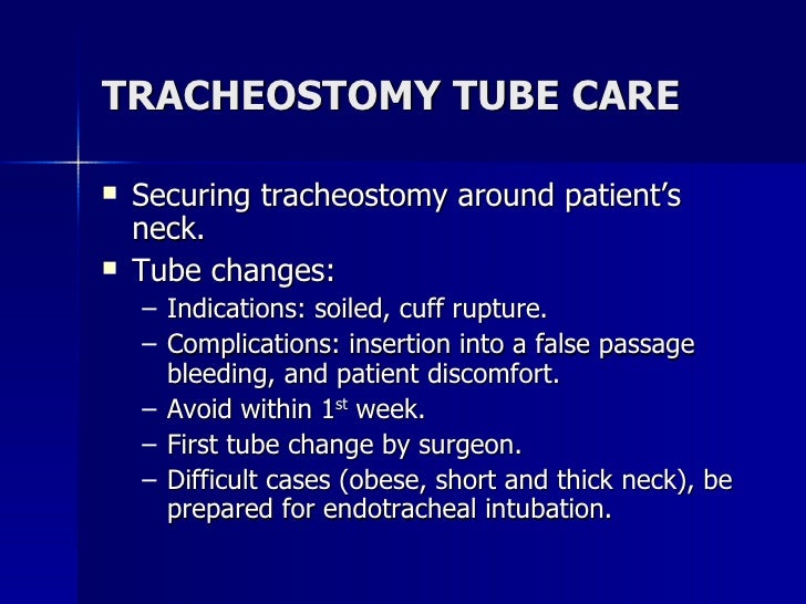 Tracheostomy