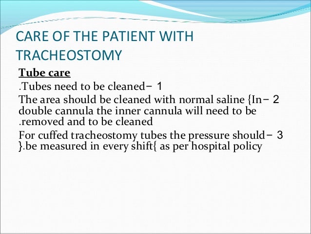 Home Care Of Tracheostomy