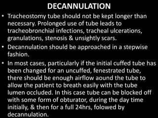 Tracheostomy final | PPTX