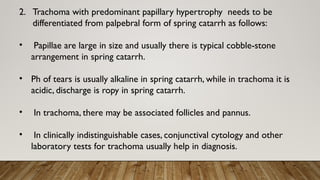 Ropy Test TRACHOMA ophthalmology.pptx khurana book | PPTX
