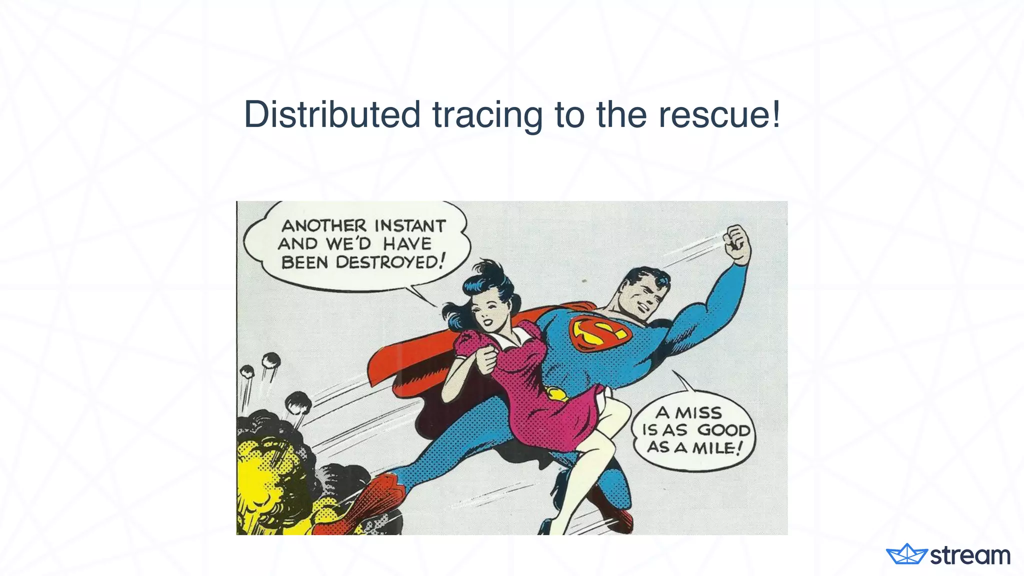 Distributed tracing to the rescue!
 