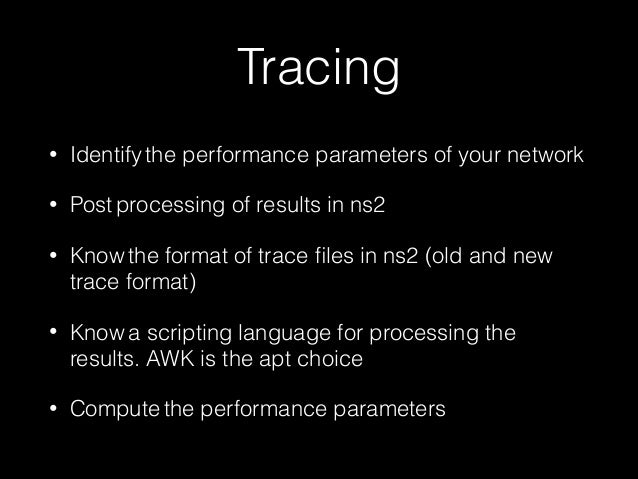 Awk Script For Ns2 Trace File