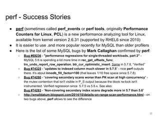 Tracing and profiling my sql (percona live europe 2019) draft_1 | PPT