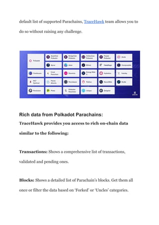 Tracing Polkadot Parachains with TraceHawk: The Next-Gen Block Explorer ...