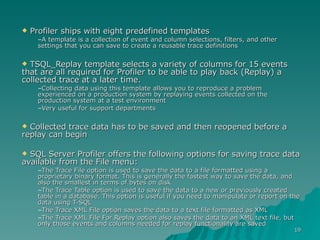 Tracing Sql Server 2005 | PPT