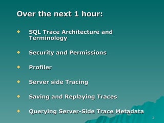 Tracing Sql Server 2005 | PPT