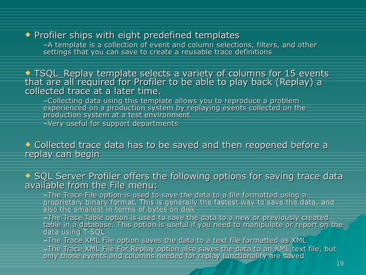 Tracing Sql Server 2005