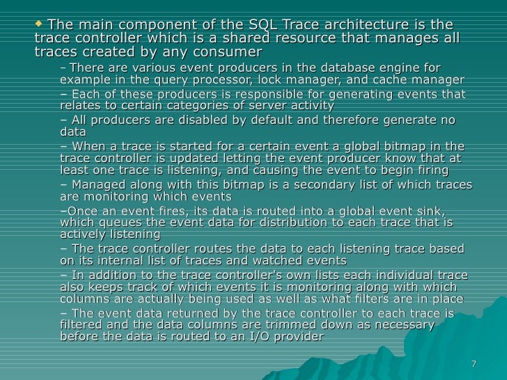Tracing Sql Server 2005