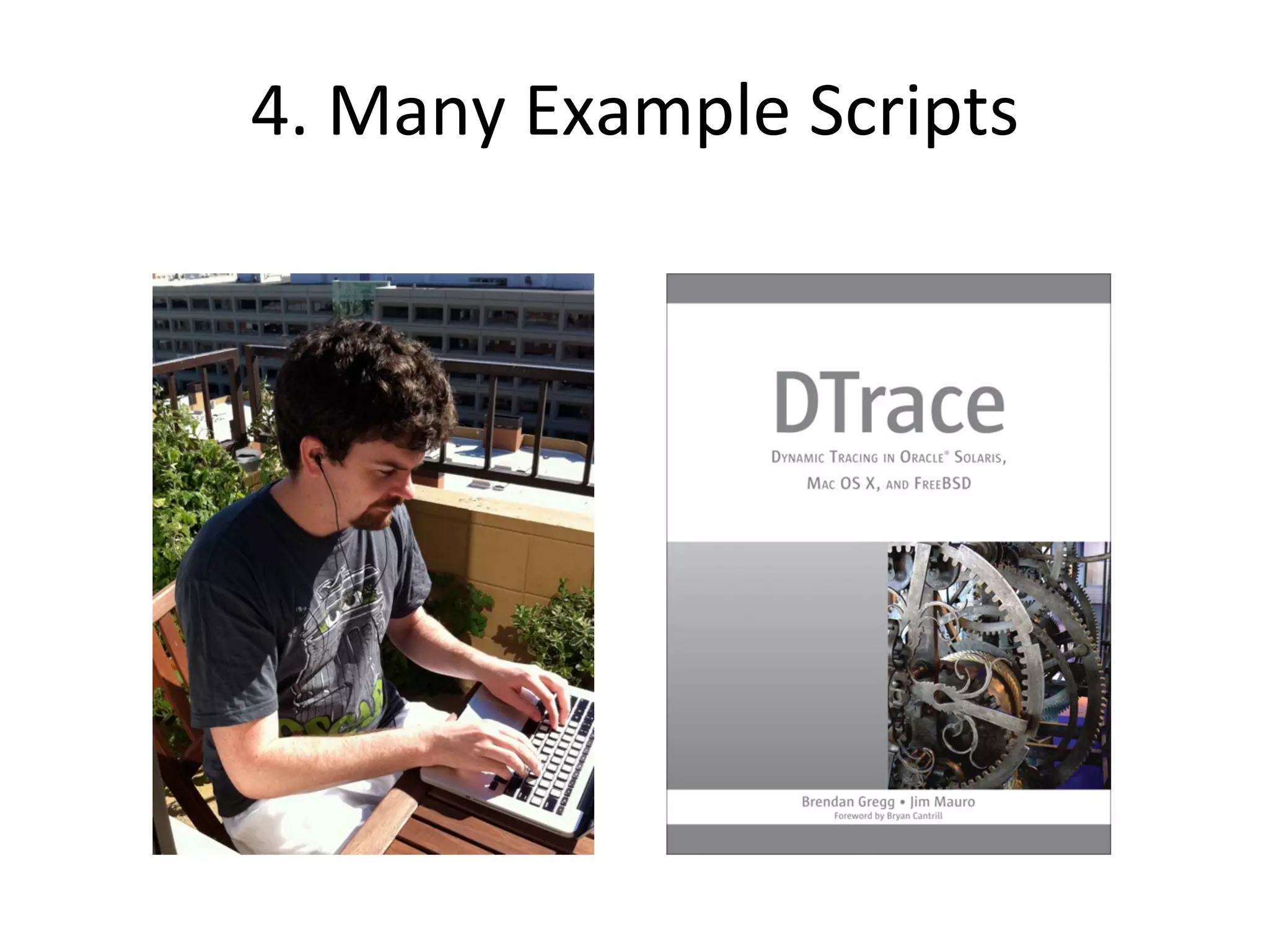 4. 
Many 
Example 
Scripts 
 