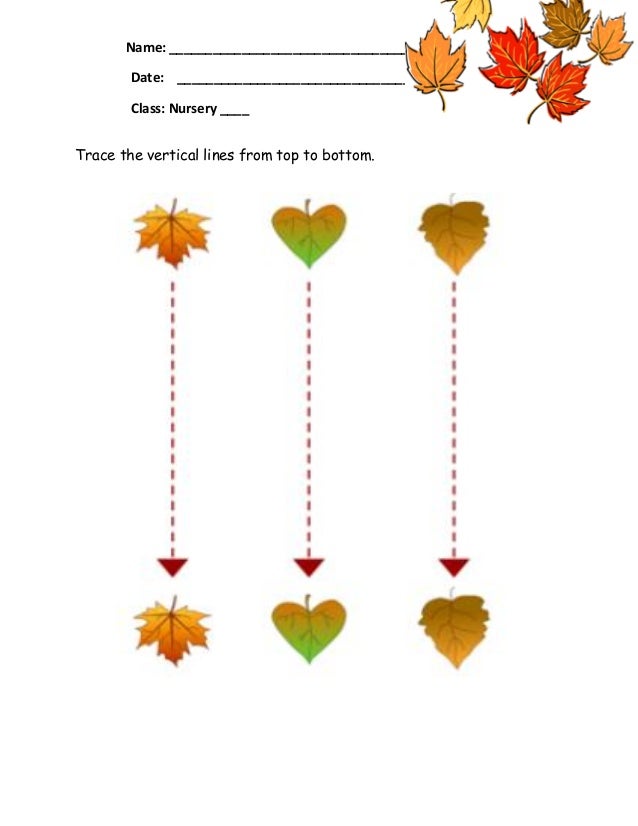 Tracing vertical lines