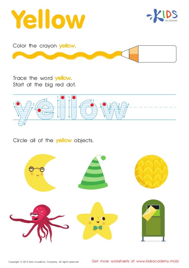 Tracing Words free worksheets