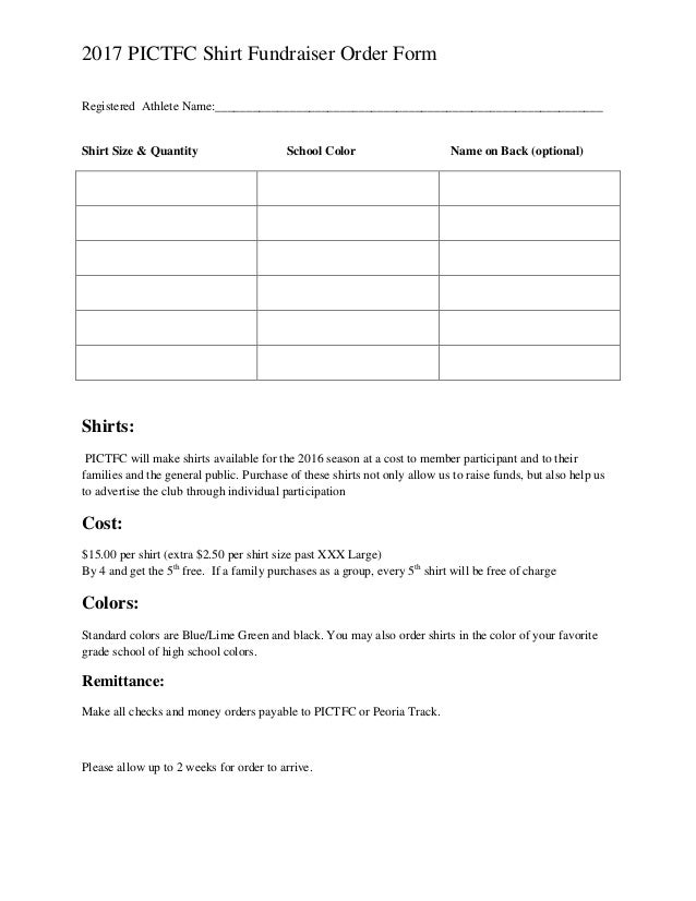 how to make an order form