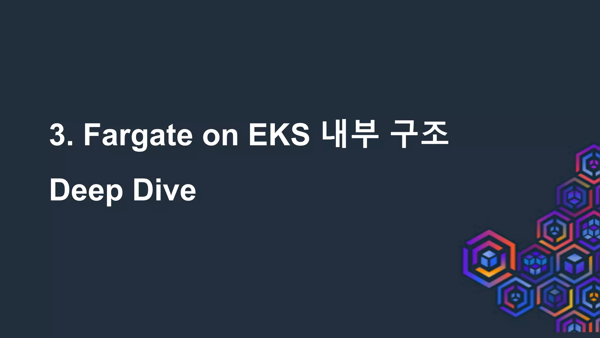 3. Fargate on EKS 내부 구조
Deep Dive
 