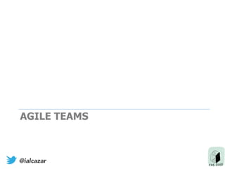 AGILE TEAMS
@ialcazar
 