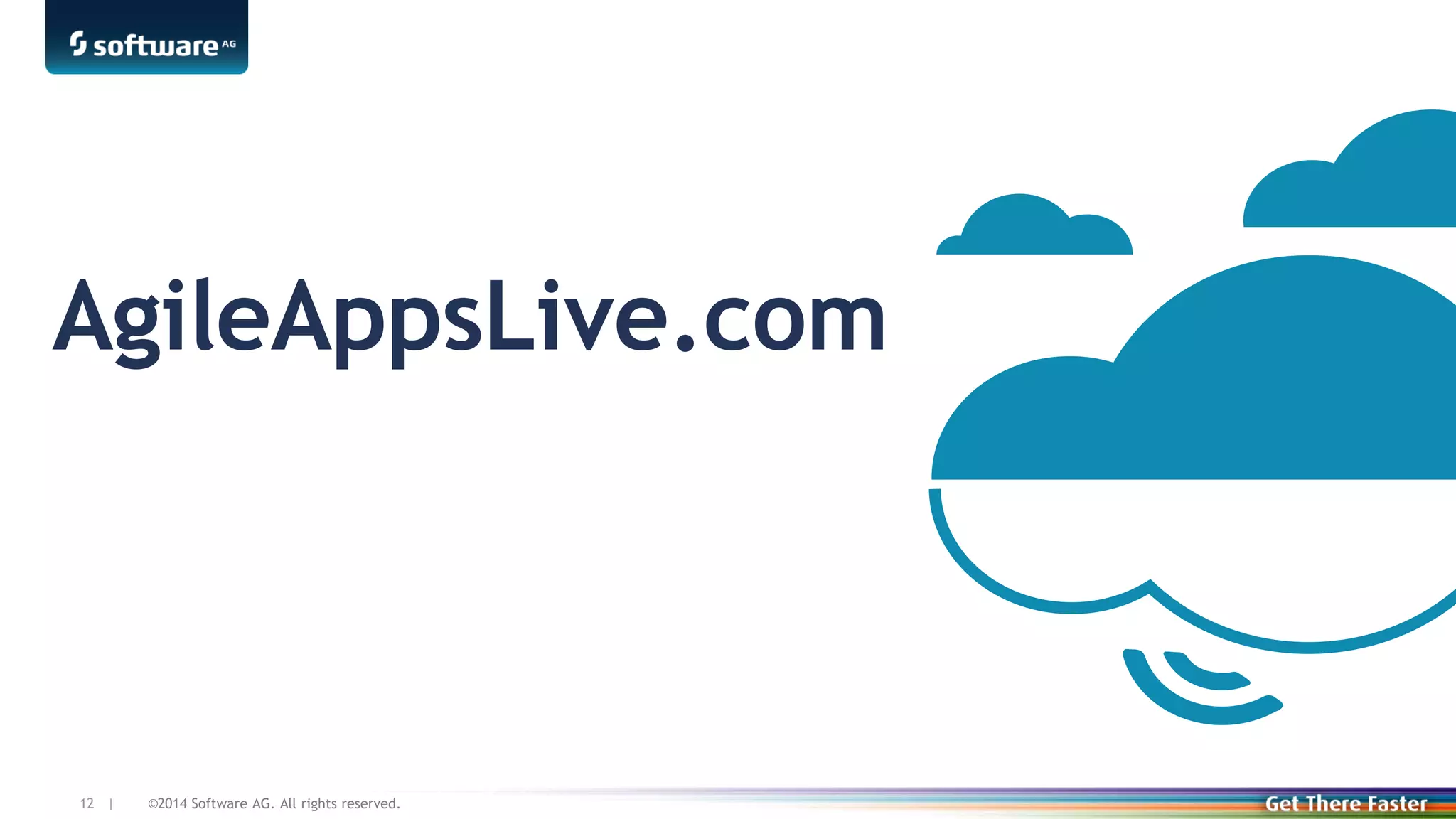 ©2014 Software AG. All rights reserved.12 |
AgileAppsLive.com
 