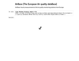 AirBase (The European Air quality dataBase)
AirBase: hourly measurements of all air quality monitoring stations from Europe.
I
n
 
[
1
2
]
: f
r
o
m I
P
y
t
h
o
n
.
d
i
s
p
l
a
y i
m
p
o
r
t H
T
M
L
H
T
M
L
(
'
<
i
f
r
a
m
e s
r
c
=
h
t
t
p
:
/
/
w
w
w
.
e
e
a
.
e
u
r
o
p
a
.
e
u
/
d
a
t
a
-
a
n
d
-
m
a
p
s
/
d
a
t
a
/
a
i
r
b
a
s
e
-
t
h
e
-
e
u
r
o
p
e
a
n
-
a
i
r
-
q
u
a
l
i
t
y
-
d
a
t
a
b
a
s
e
-
8
#
t
a
b
-
d
a
t
a
-
b
y
-
c
o
u
n
t
r
y w
i
d
t
h
=
7
0
0 h
e
i
g
h
t
=
3
5
0
>
<
/
i
f
r
a
m
e
>
'
)
O
u
t
[
1
2
]
:
 