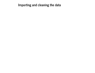 Importing and cleaning the data
 