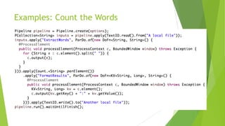 Examples: Count the Words
 