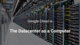 Enterprise
Google Cloud is
The Datacenter as a Computer
 
