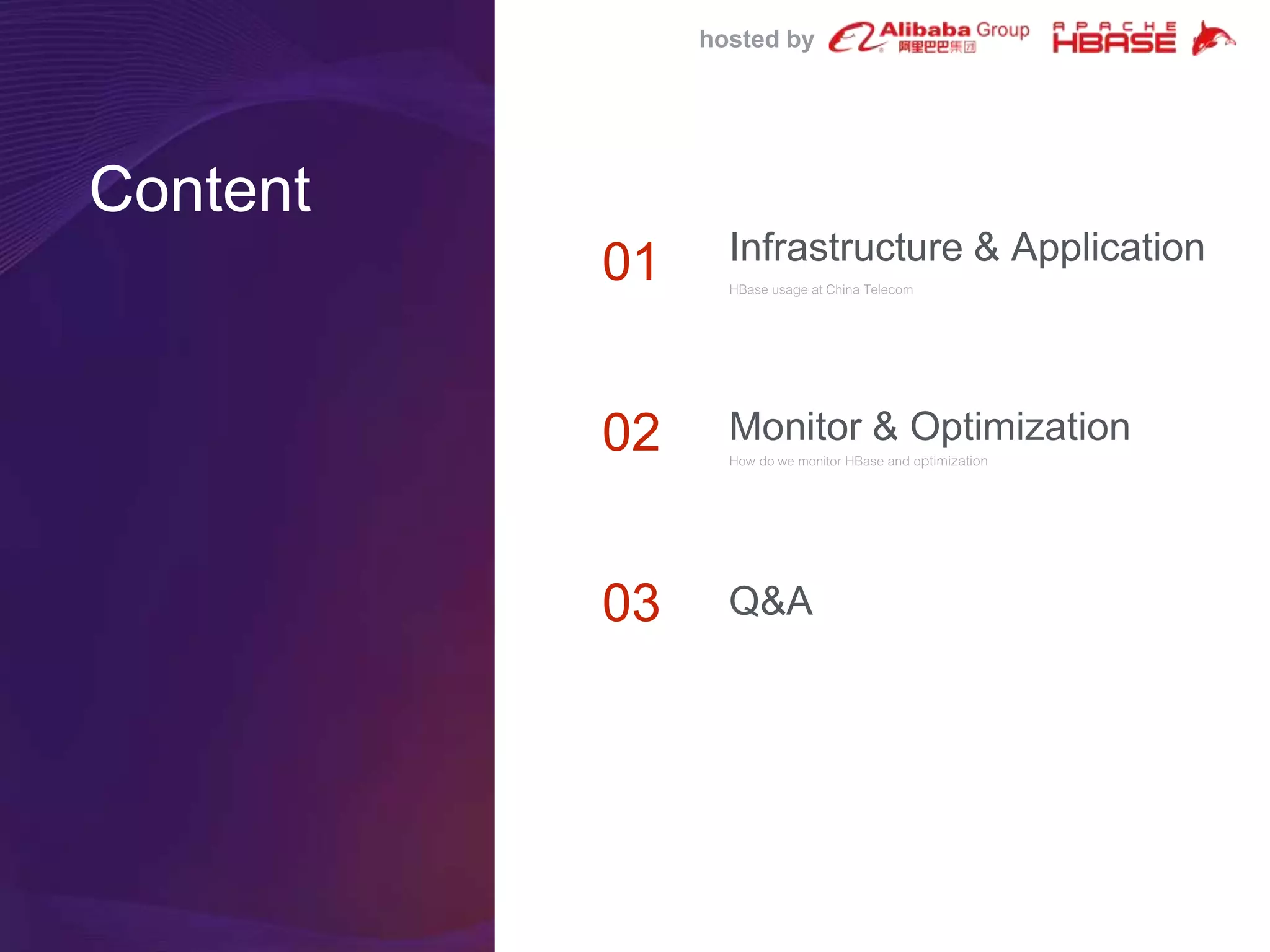 HBaseConAsia2018 Track3-2: HBase at China Telecom | PPTX