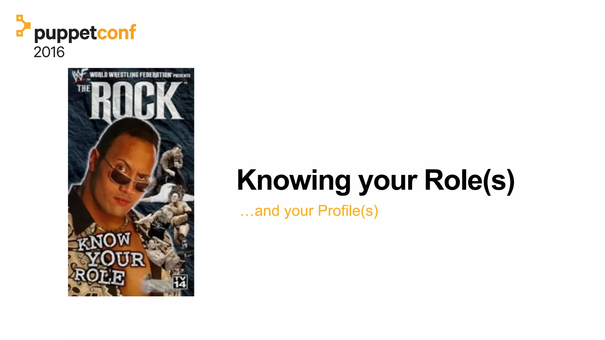 Knowing your Role(s)
…and your Profile(s)
 