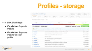 PuppetConf. 2016: Puppet Best Practices: Roles & Profiles – Gary ...