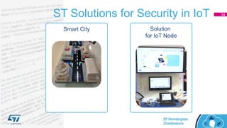 ST Solutions for Security in IoT 34
Smart City Solution
for IoT Node
 