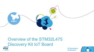 Overview of the STM32L475
Discovery Kit IoT Board
 