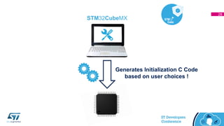 STM32CubeMX
Generates Initialization C Code
based on user choices !
2828
 