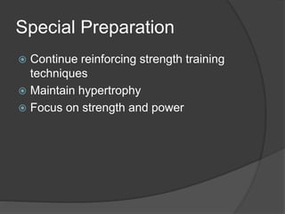Strength Training Program Design for Track and Field | PPTX