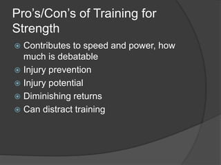 Strength Training Program Design for Track and Field | PPTX