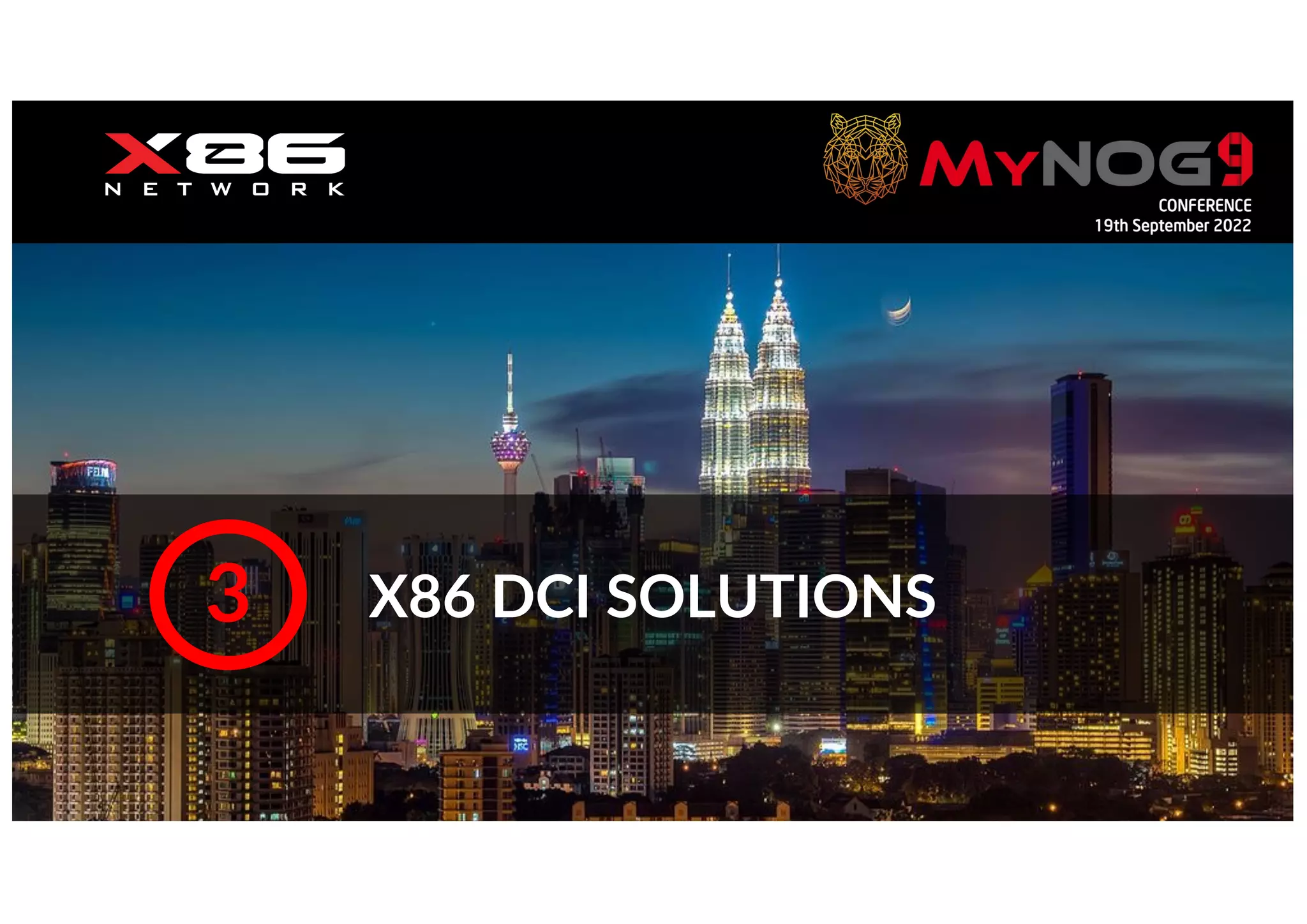 Orange Restricted
X86 DCI SOLUTIONS
3
 