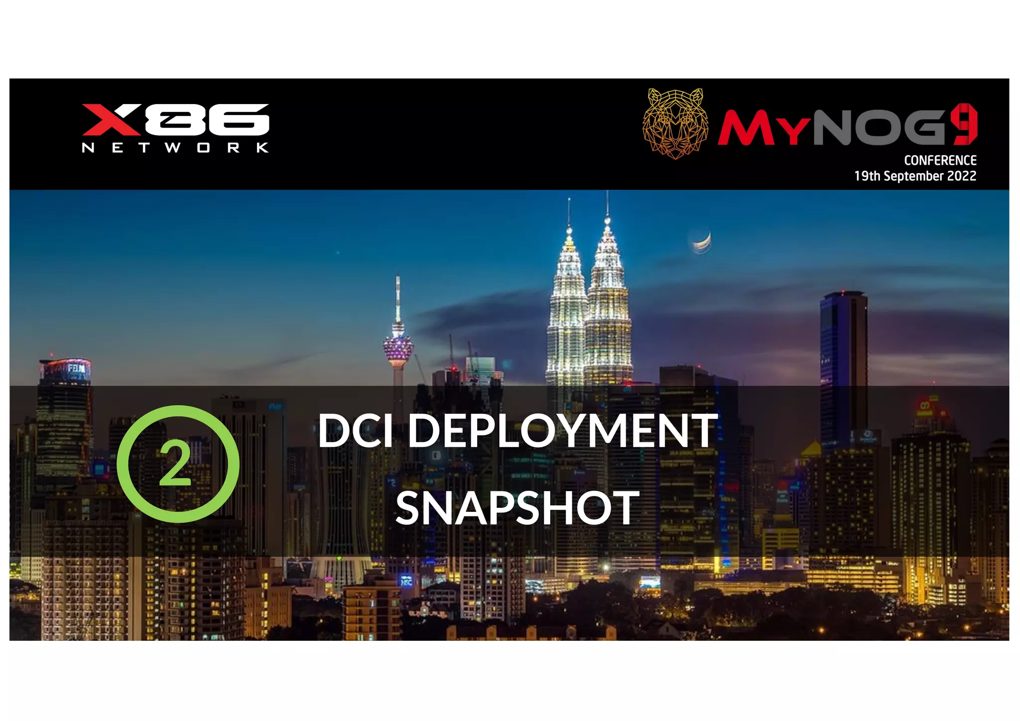 Orange Restricted
DCI DEPLOYMENT
SNAPSHOT
2
 