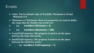 TrackBar and TreeView | PPTX